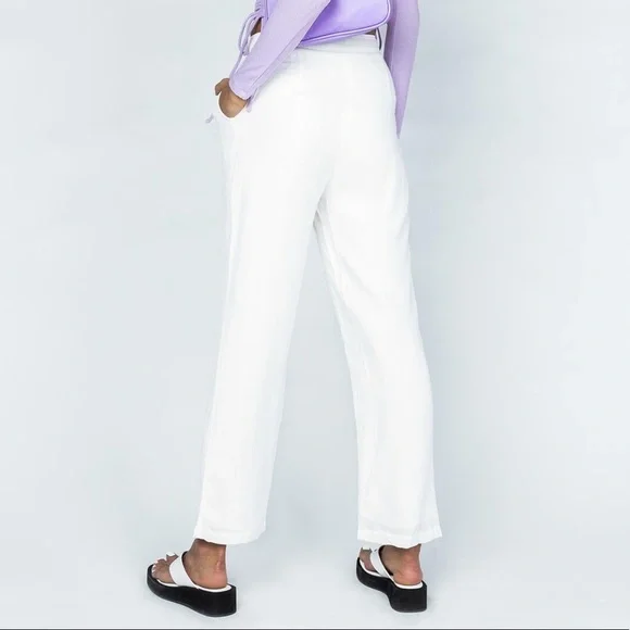 PRINCESS POLLY- Armando Pants White - Picture 3 of 5